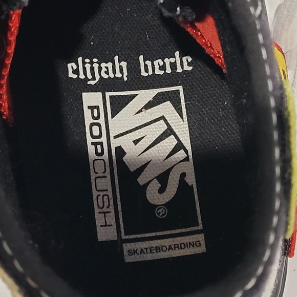 VANS Elijah Berle Skate Sk8 HI Decon Patch Art size 10 - Picture 6 of 10